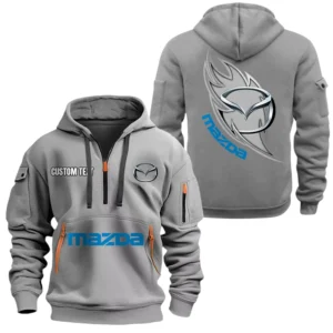 Mazda Half Zip Hoodie Sports Hooded Multi-Pocket, Custom Name TN040625Y25QZ2HCT1MAZ