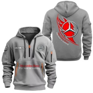 Mercedes-Benz Half Zip Hoodie Sports Hooded Multi-Pocket, Custom Name TN040625Y25QZ2HCT1MEB