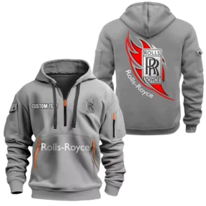 Rolls Royce Half Zip Hoodie Sports Hooded Multi-Pocket, Custom Name TN040625Y25QZ2HCT1ROR