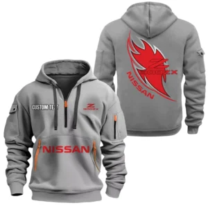 Nissan 300ZX Half Zip Hoodie Sports Hooded Multi-Pocket, Custom Name TN040625Y25QZ2HCT2NIS