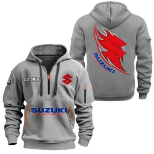 Suzuki Half Zip Hoodie Sports Hooded Multi-Pocket, Custom Name TN040625Y25QZ2HCT2SUZ