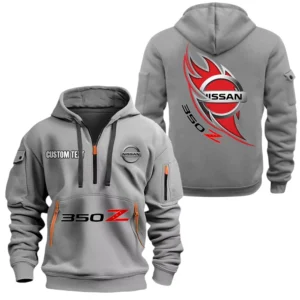 Nissan 350Z Half Zip Hoodie Sports Hooded Multi-Pocket, Custom Name TN040625Y25QZ2HCT3NIS