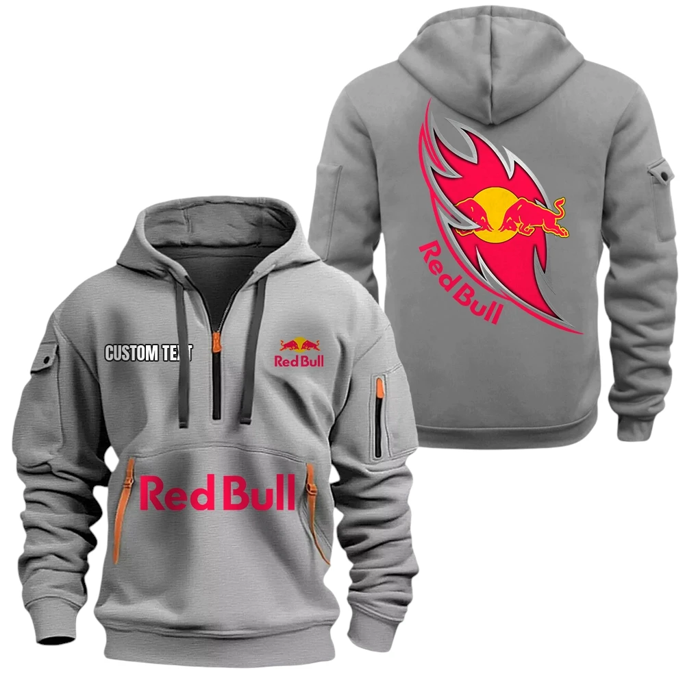 Red Bull Half Zip Hoodie Sports Hooded Multi-Pocket, Custom Name TN050625Y25QZ2HCT1KTM Red Bull Half Zip Hoodie Sports Hooded Multi-Pocket, Custom Name TN050625Y25QZ2HCT1KTM