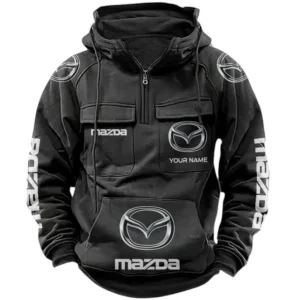 Mazda Quarter Zip Hoodie Sports Hoodie Multi-Pockets Custom Name TN020625Y41HJRCT1MAZ