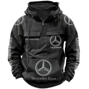 Mercedes-Benz Quarter Zip Hoodie Sports Hoodie Multi-Pockets Custom Name TN020625Y41HJRCT1MEB