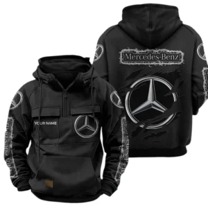 Mercedes-Benz Quarter Zip Hoodie Sports Hoodie Multi-Pockets Custom Name TN020625Y41HJRCT2MEB