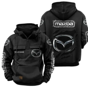 Mazda Quarter Zip Hoodie Sports Hoodie Multi-Pockets Custom Name TN020625Y41HJRCT3MAZ