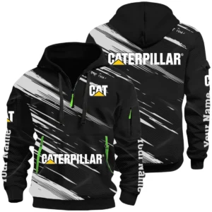 Caterpillar Half Zip Hoodie All Over Prints Multi-Pockets Custom Name