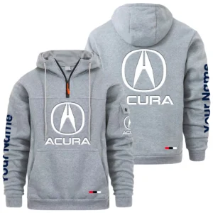 Acura Quarter Zip Pullover Hoodie Custom Name