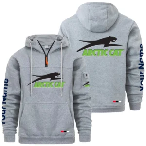 Arctic Cat Quarter Zip Pullover Hoodie Custom Name