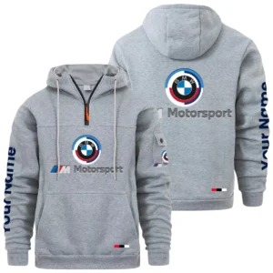 BMW M Motorsport Racing Quarter Zip Pullover Hoodie Custom Name