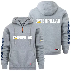 Caterpillar Quarter Zip Pullover Hoodie Custom Name