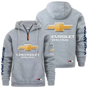 Chevrolet Racing Quarter Zip Pullover Hoodie Custom Name