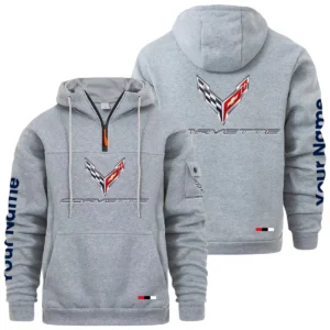 Corvette Quarter Zip Pullover Hoodie Custom Name