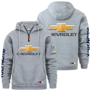 Chevrolet Quarter Zip Pullover Hoodie Custom Name
