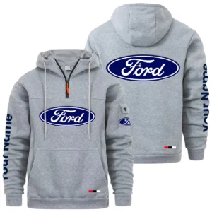 Ford Quarter Zip Pullover Hoodie Custom Name