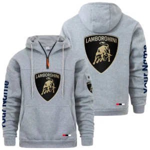 Lamborghini Quarter Zip Pullover Hoodie Custom Name