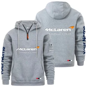McLaren Racing Limited Quarter Zip Pullover Hoodie Custom Name
