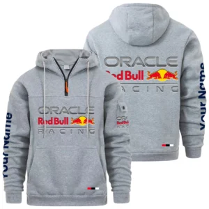 Oracle Red Bull Racing Quarter Zip Pullover Hoodie Custom Name