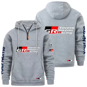 Toyota Gazoo Racing Quarter Zip Pullover Hoodie Custom Name