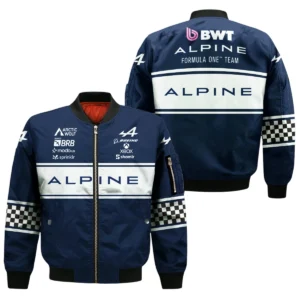Alpine F1 Team Racing All Over Prints Bomber Jacket