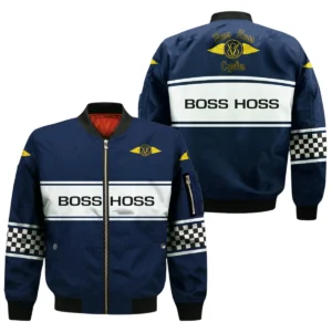 Boss Hoss Cycles All Over Prints Bomber Jacket