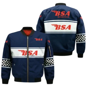 BSA Motorcycles All Over Prints Bomber Jacket