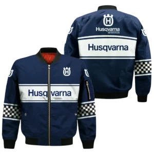 Husqvarna Motorcycles All Over Prints Bomber Jacket