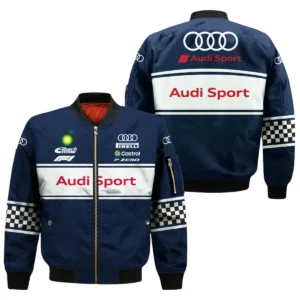 Audi Sport Racing All Over Prints Bomber Jacket