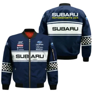 Subaru Motorsports USA Racing All Over Prints Bomber Jacket
