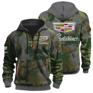 Cadillac Half Zip Hoodie All Over Prints Sports Hoodie Style Custom Name