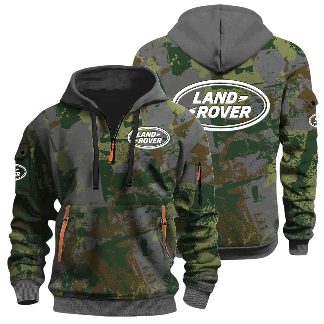 Land Rover Half Zip Hoodie All Over Prints Sports Hoodie Style Custom Name Land Rover Half Zip Hoodie All Over Prints Sports Hoodie Style Custom Name