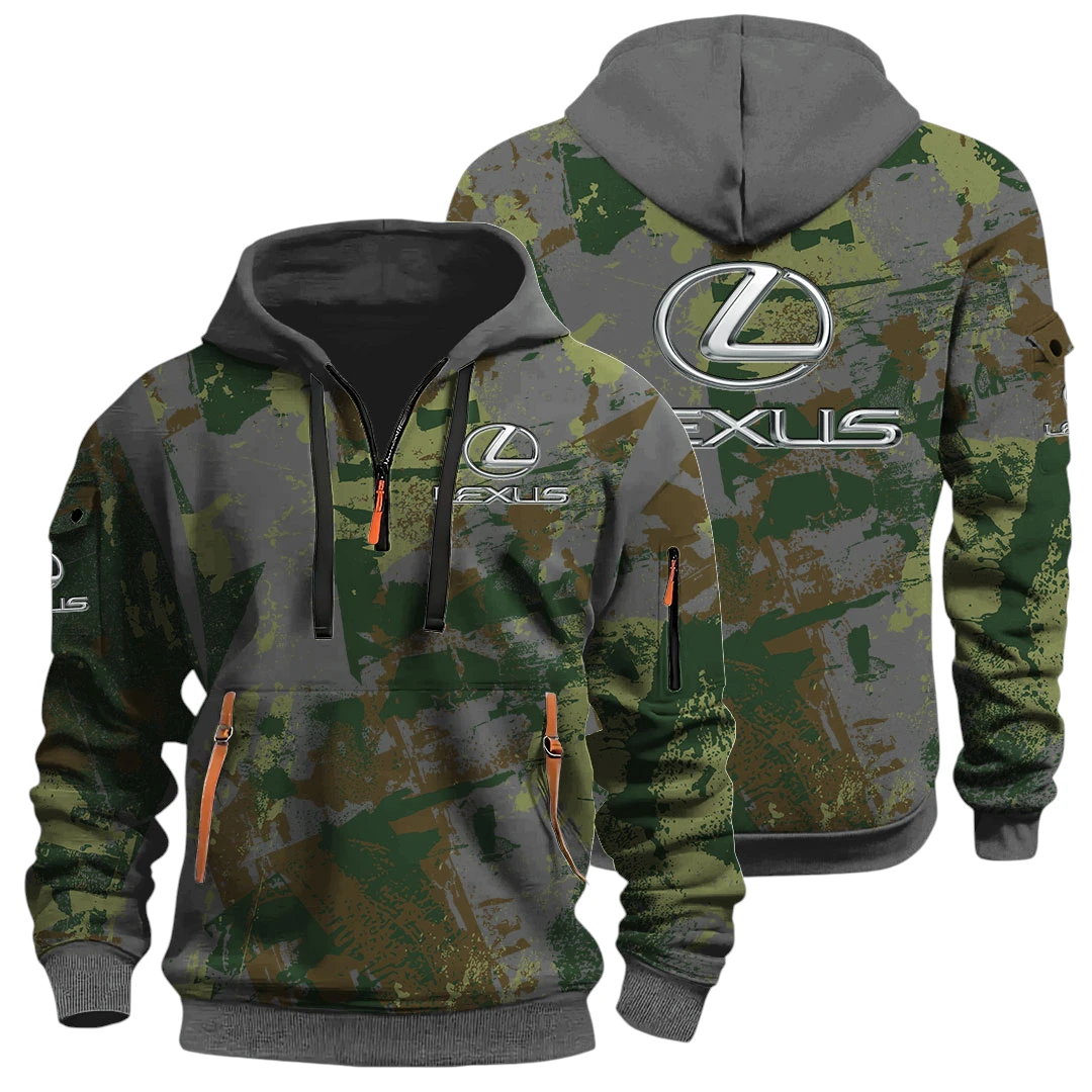 Lexus Half Zip Hoodie All Over Prints Sports Hoodie Style Custom Name Lexus Half Zip Hoodie All Over Prints Sports Hoodie Style Custom Name
