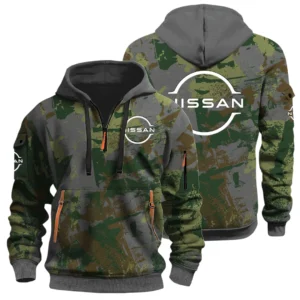 Nissan Half Zip Hoodie All Over Prints Sports Hoodie Style Custom Name