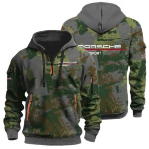 Porsche Motorsport Racing Half Zip Hoodie All Over Prints Sports Hoodie Style Custom Name