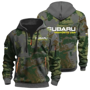 Subaru Motorsports USA Racing Half Zip Hoodie All Over Prints Sports Hoodie Style Custom Name