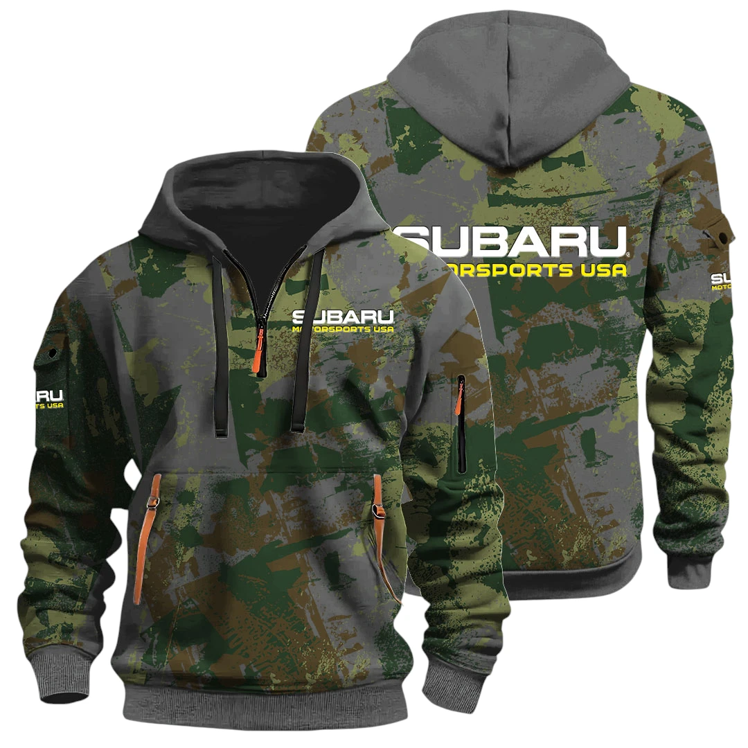 Subaru Motorsports USA Racing Half Zip Hoodie All Over Prints Sports Hoodie Style Custom Name Subaru Motorsports USA Racing Half Zip Hoodie All Over Prints Sports Hoodie Style Custom Name