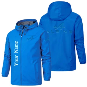 Alpine Hooded Windbreaker Jacket Custom Name