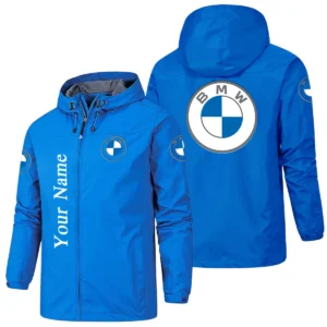 BMW Hooded Windbreaker Jacket Custom Name