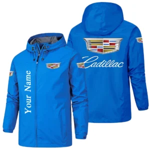 Cadillac Hooded Windbreaker Jacket Custom Name