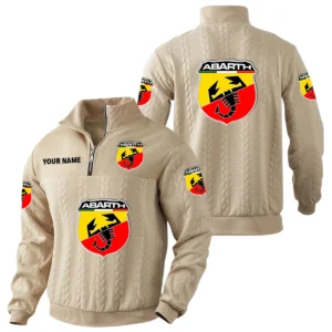 Abarth Quarter-Zip Sweatshirt Stand Collar Custom Name