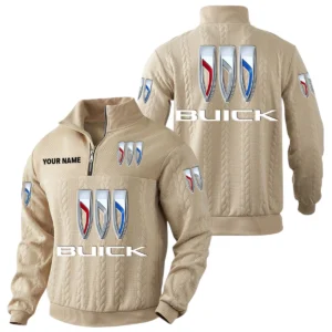 Buick Quarter-Zip Sweatshirt Stand Collar Custom Name