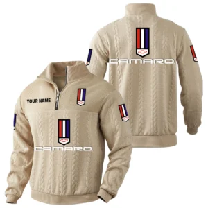 Chevrolet Camaro Quarter-Zip Sweatshirt Stand Collar Custom Name