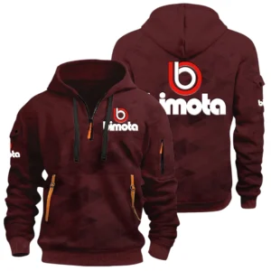 Bimota Half Zip Hoodie All Over Prints Multi Pockets Custom Name Gift For Fan