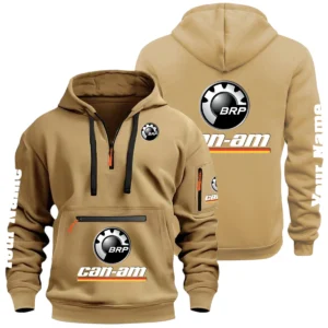 Can Am BRP Half Zip Hoodie Multi Zipper Pocket Custom Name