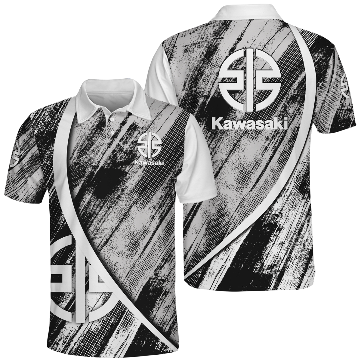 Kawasaki Motors Polo All Over Prints Kawasaki Motors Polo All Over Prints