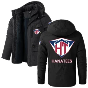 Hanatees Men’s Windproof Fleece Jacket Hooded Custom Name